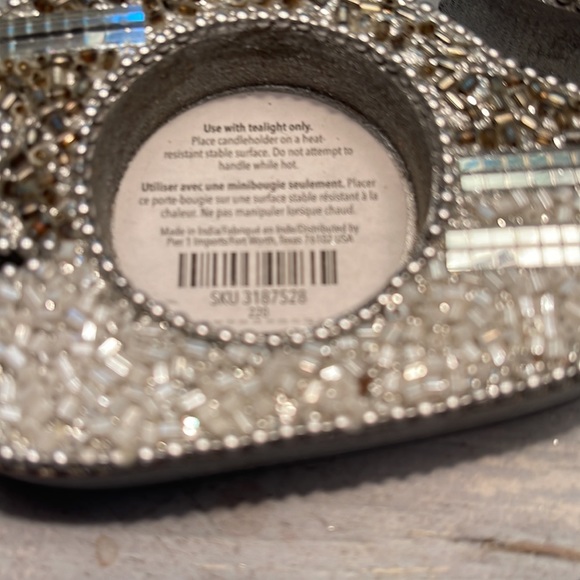 Pier 1 Beaded Wooden Whale 🐳 T-light Holders in EUC!! - Picture 6 of 6